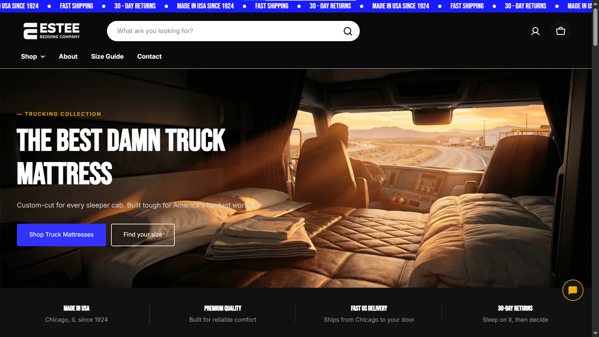 Estee Bedding — High-Speed E-Commerce Store screenshot 1