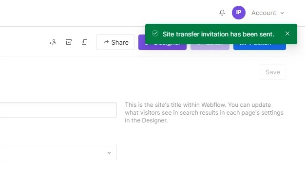 confirm the webflow tranfer