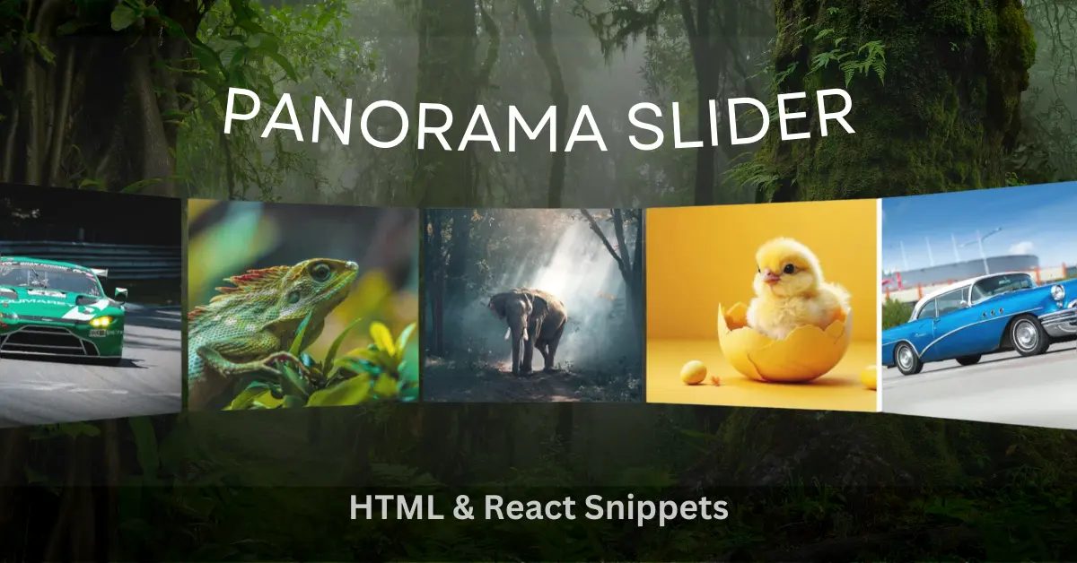 Panorama Slider with swiper Js