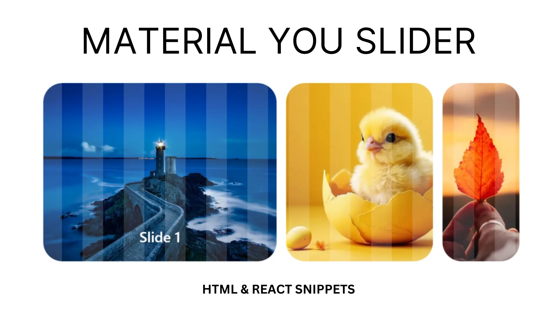 swiper material slider