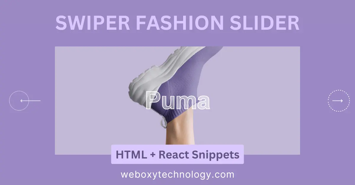 swiper premium fashion slider