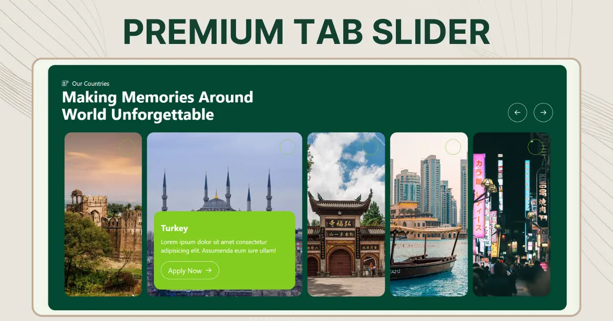 Free Premium tab Slider