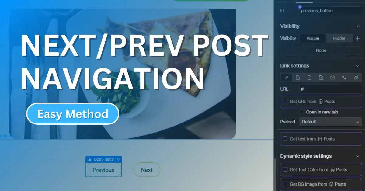 post navigation in webflow